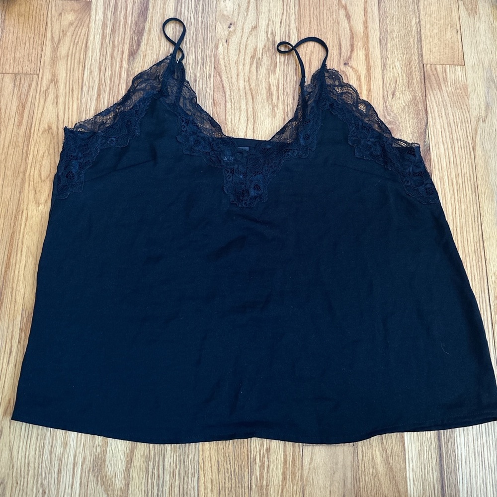 Black lace cami